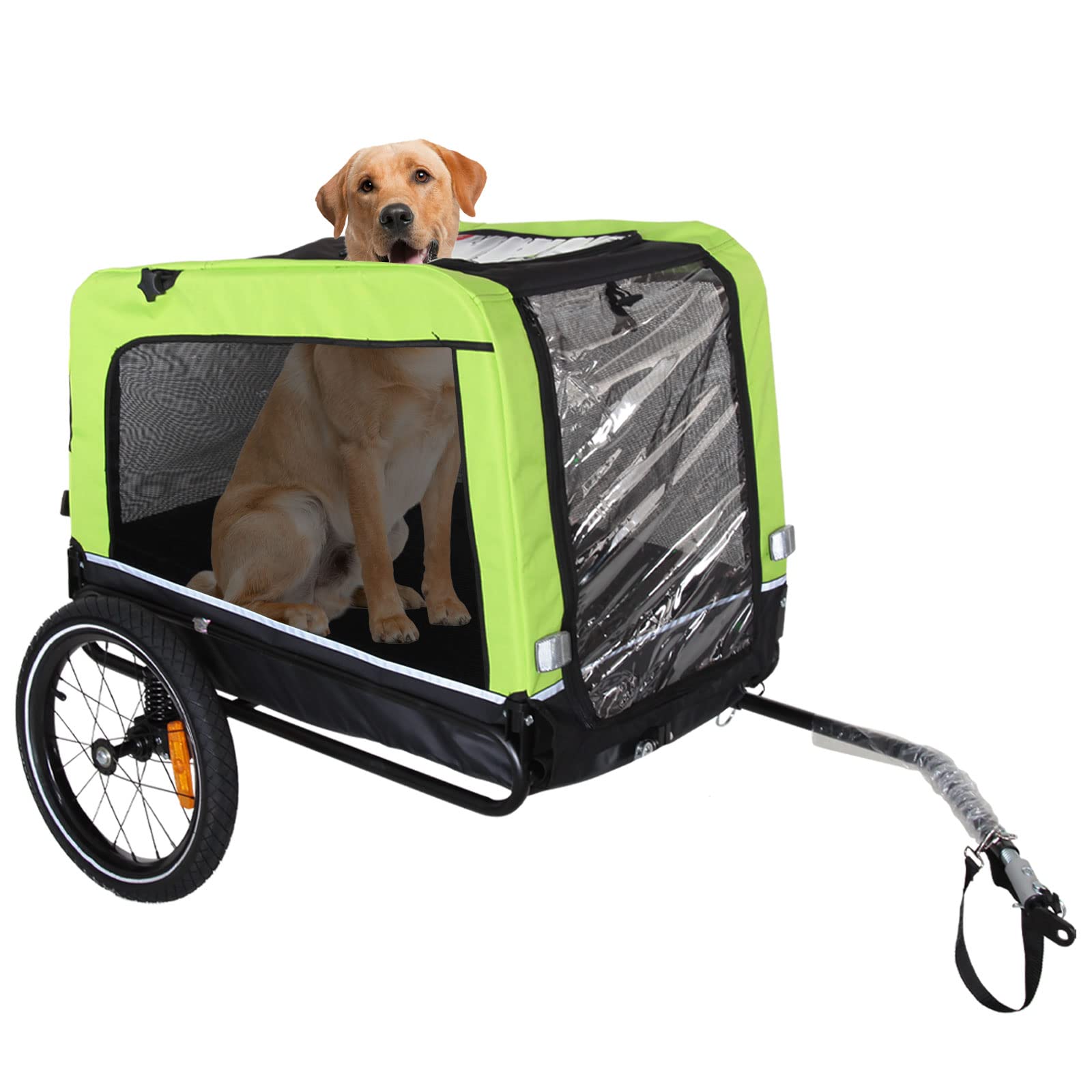 ANOUR Dog Bike Trailer, for Medium and Large Dogs, with Spring