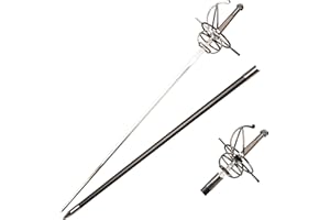 Lkjad Replica Cosplay Martial Command Sword - Spanish Fencing COS Knight Blunt Not Sharp