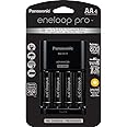 Panasonic K-KJ17KHCA4A Advanced Individual Cell Battery Charger Pack with 4 AA eneloop pro High Capacity Ni-MH Rechargeable B
