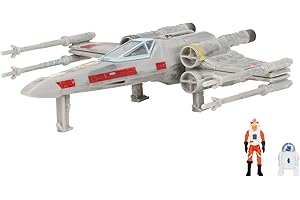 JAZWARES Star Wars Micro Galaxy Squadron Luke Skywalker's X-Wing (Armada Edition) - 5-Inch Vehicle with Two 1-Inch Micro Figure Accessories