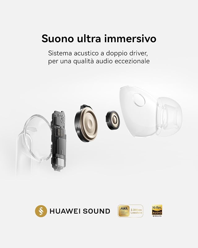 FreeBuds Pro 5 Cuffie Wireless Bluetooth, IP57, Grigio