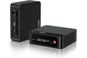 Beelink SER5 MAX Mini PC, AMD Ryzen 7 6800U(8C/16T, Up to 4.7GHz), Mini Computer 24G LPDDR5 RAM 500G NVMe PCIE4.0 SSD, Mini D