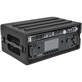 SKB 1SKB-R4S 4U Shallow Roto Rack with Steel Rails Front/Back, 10.5" Deep Rail to Rail
