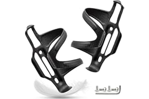 TPard Side Load Carbon Fiber Bike Water Bottle Cage Holder Ultra-Light Bicycle Drink Water Bottle Cages for MTB Mountain Road Bike Cycling, 2 Pack
