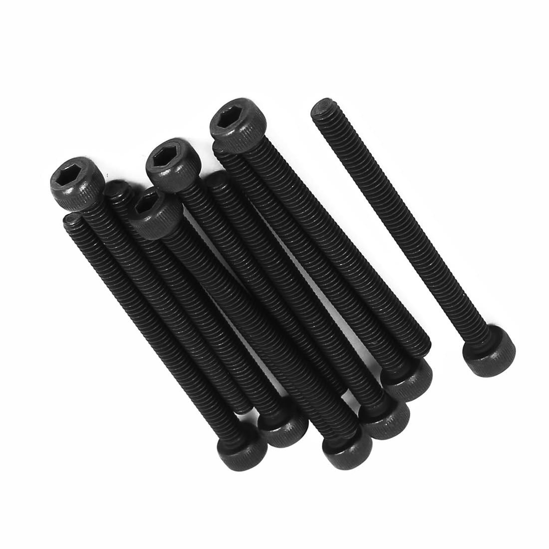 MACHSWON M5x40mm Hex Socket Head Cap Screws Bolts Full Thread 12.9 Grade Alloy Steel Black Oxide Finish Allen Socket Drive Machine Screws 20Pcs