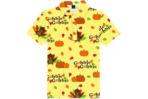 AOBUTE Kids Mardi Gras Shirts Short Sleeve Fat Tuesday Polo Tops 3-14 Years