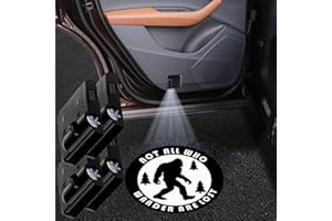 LMZLJZ 4PCS Car Door Lights,Bigfoot Door Lights Logo Projector LED Shadow Welcome Lamp,Big Foot Sasquatch Car Accessories Bigfoot Gifts for Men Women,Suitable for All Vehicles Motorcycle Bike