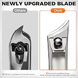 DRMODE Nail Clippers for Thick Nails Large Opening 16mm Slanted Curved Blade view 5