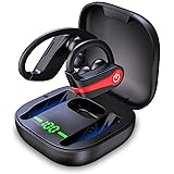 Donerton Wireless Earbud, Bluetooth 5.1 Sport Headphones with Charging Case, 10Hours Single Playtime Earhooks Headset, Wirele