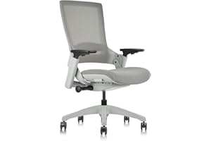 CLATINA Office Chair Swivel Executive Chair, Adjustable Ergonomic Computer Chair with 3D Armrest and Lumbar Support, Mesh Backrest Task Chair for Home Office Conference Room