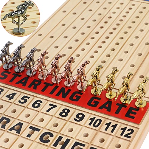 Grhonior Finish LINE Horse Racing Board Game Race Board Game is