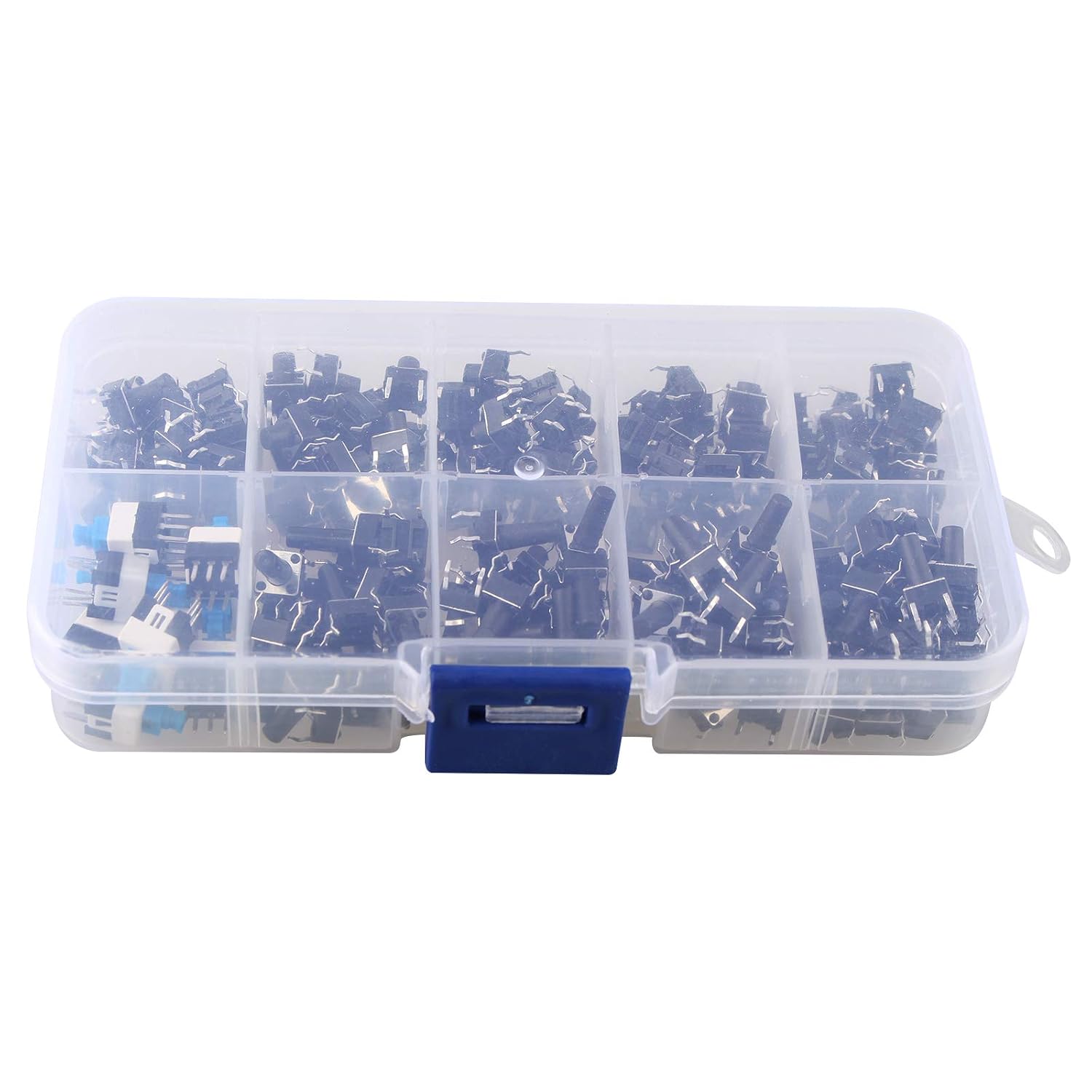 HALJIA 180PCS 10 Values Tactile Push Button Switch Momentary Tact Tactile Mini Switch Kit PCB Micro 4-Pin 6-Pin Switch Assortment Set Tactile Button Kit Set Compatible with Arduino - Image 4