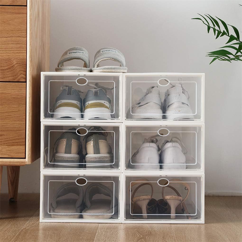 36pcs Shoe Box Plastic Shoe Storage Case Transparent