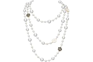 Light luxury, high-end, long pearl necklace, fashionable and versatile sweater chain, multi-layer necklace, alloy jewelry acc