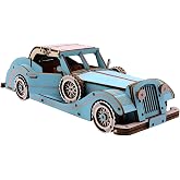 MPIUET 3D Wooden Vintage Car Puzzle, DIY Classic Car Model Kit for Adults | Retro‑styled DIY 3D wooden vintage car puzzle kit, fun hands‑on build, great desktop decor and creative gift for hobbyists.