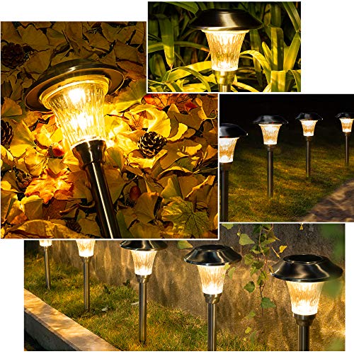 solpex 8 pack solar pathway lights