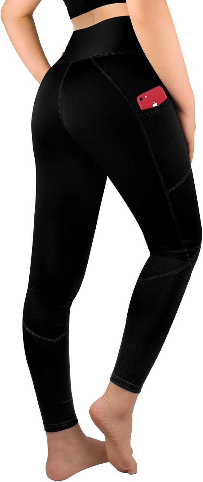 OUGES Pantaloni da yoga con tasche a vita alta da donna Pantaloni da corsa  Leggings da palestra per allenamento Fitness e palestra Sport e tempo  libero berjaya.edu.my