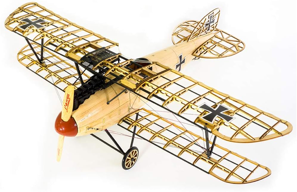 Goolsky Dancing Wings Hobby VS02 1/15 Wooden Static Airplane Model Display Replica 500mm Albatross Kit Craft Wood Furnishing Gift for Children and Adults