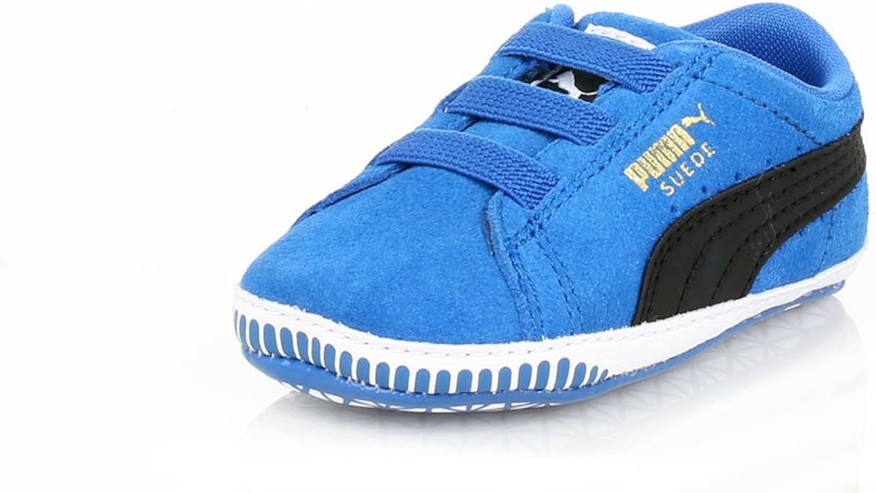 PUMA Baby Suede Blue Black Crib Trainers Amazon.co.uk Shoes & Bags