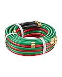 VEVOR Oxygen Acetylene Hose, 1/4-Inch x 25FT Oxy
