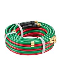 VEVOR Oxygen Acetylene Hose, 1/4-Inch x 25FT Oxy