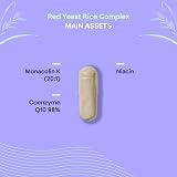 NUTRALIE Red Yeast Rice Complex 2.9 mg Monacolin K 90 Vegan Capsules view 4