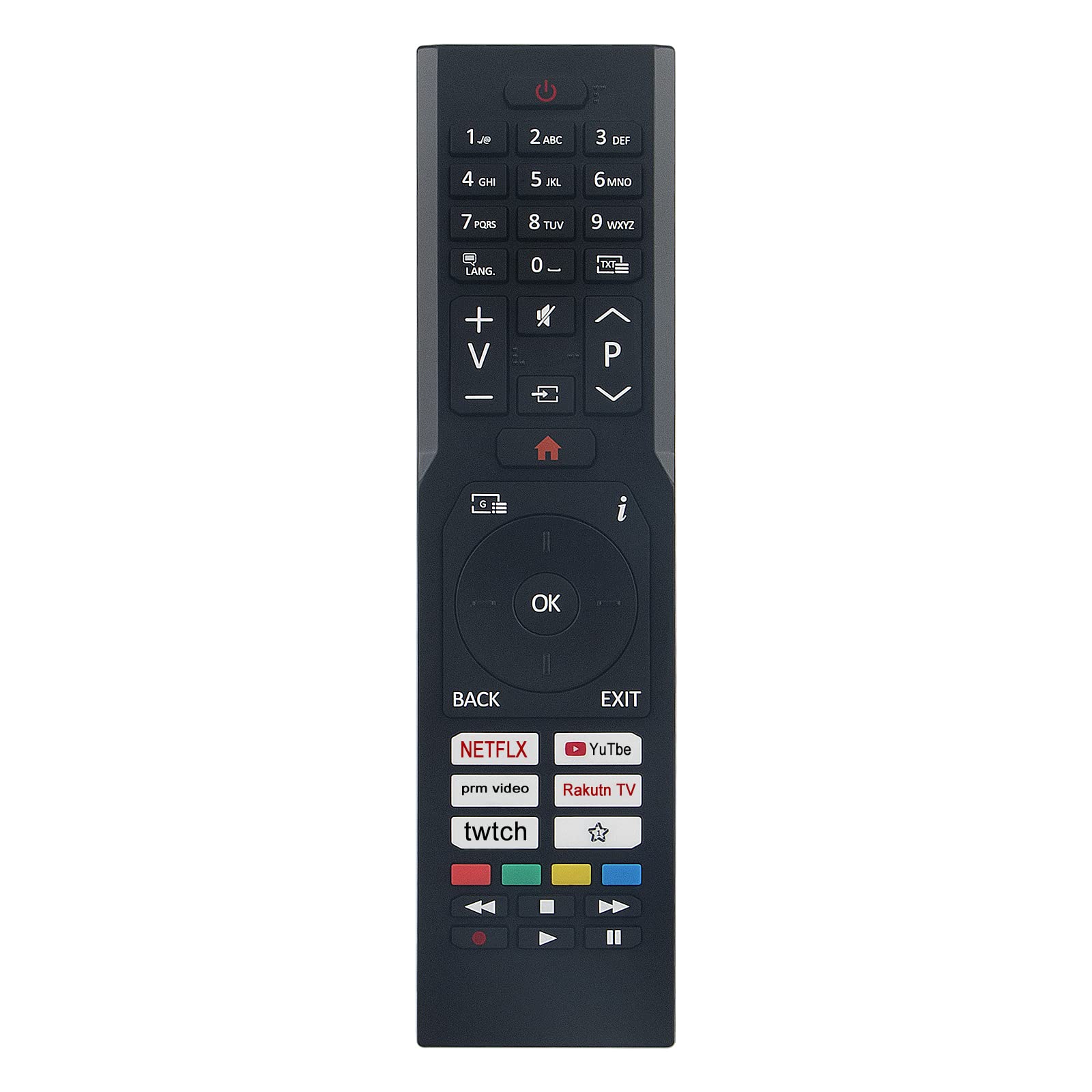 VINABTY RM-C3604 Replacement Remote Controls Applicable For JVC Ultra HD 4K Smart LED TV LT-32VF5105 LT-40VF3001 LT-43VF5105 LT-43VU2201 LT-43VU2255 LT-43VU3100 LT-58VU6255 LT-55VU3101 LT-32VAF3001