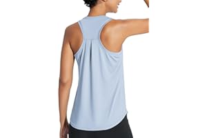 baleaf Women's Workout Tank Tops Athletic Yoga Top Racerback Sleeveless Running Shirts Quick Dry Gym Outdoor UPF50+
