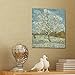 Wieco Art The Pink Peach Tree Canvas Prints Wall Art by Van Gogh Classic Famous Oil Paintings Reproduction Modern Gallery Wrapped Landscapes Giclee Picture Artwork