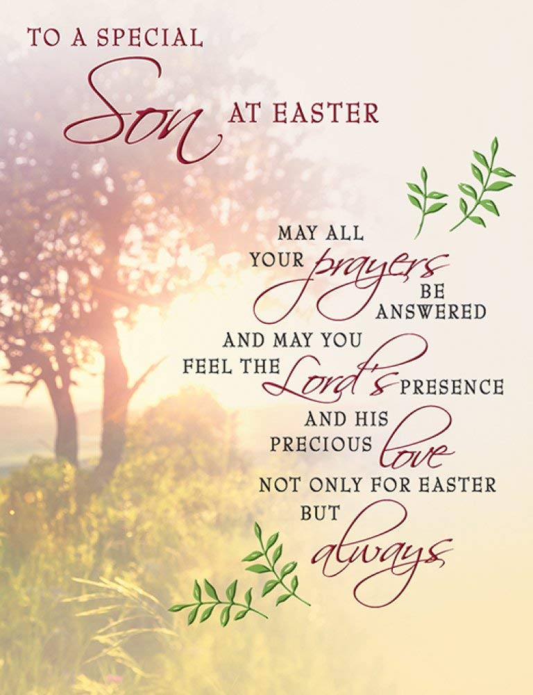 Traditional Easter Card Son - 8 x 6 inches - Piccadilly Greetings