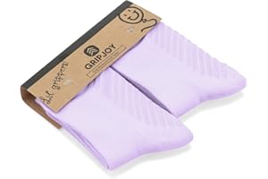 Gripjoy Toddler Socks with Grippers - Non Slip Socks for Kids - Toddler Grip Socks - 4 Pairs