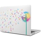 Laptop Shell Compatible with MacBook Air 13 Inch Cover 2018 2019 2020 Model A1932 A2179 A2337 M1, Lightweight Plastic Hardshell Case for MacBook New Version Air 13.3 Inch, Colourful Dandelion