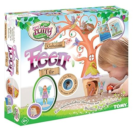 TOMY My Fairy Garden Die geheime Feen Tür - ab 4 Jahre – Spielset: Alle vier Jahreszeiten als illustrierte Geschichte im Kind