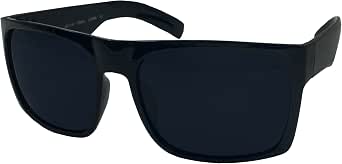 Amazon.com: XL - Gafas de sol para hombre, con montura ancha grande,  cuadradas, 5.827 in, Negro, XL : Ropa, Zapatos y Joyería