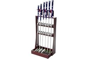 Golf Putter Stand, Golf Club Holderfor 36 Balls Tray Storage & 6 Clubs & 3 Golf Head Covers, Golf Club Stand Display Rack for