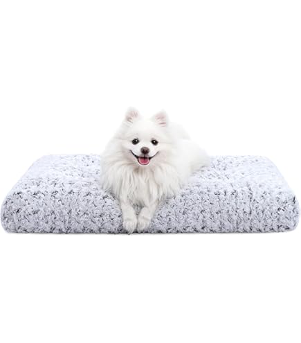 American Kennel Club Orthopedic Dog Crate Mat - 3 Inch Memory Foam With Washable Cover, 36x23 Inch Gray
