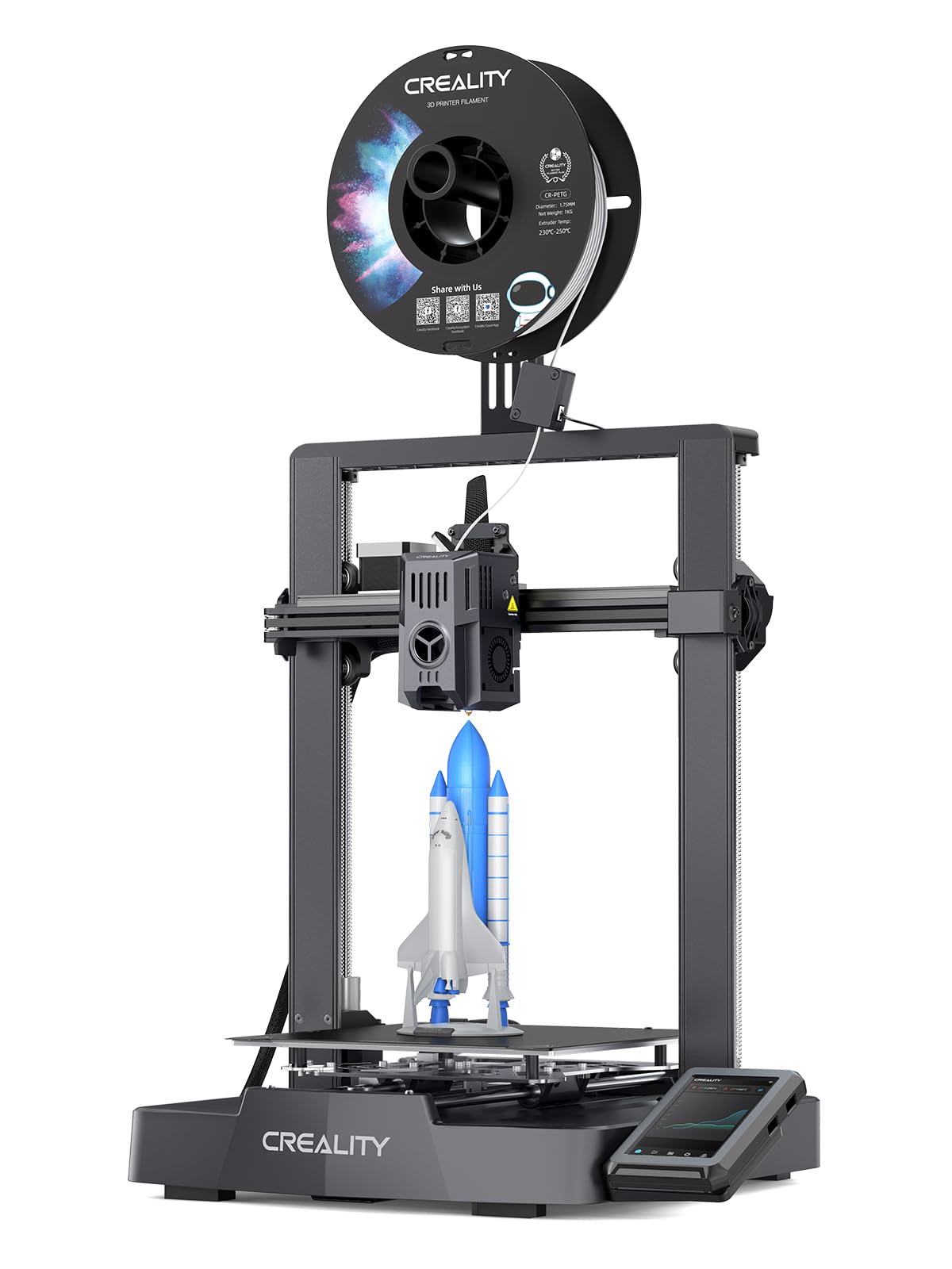Photo 1 of ***(MISSING PARTS/ UNABLE TO TEST)***
Creality Ender-3 V3 KE 3D Printer, 500 mm/s High-Speed Printing with Auto-Leveling, Sprite Direct Extruder Supports 300? Printing, Ultra-Smooth and Stable, 220×220×250 mm Print Volume
