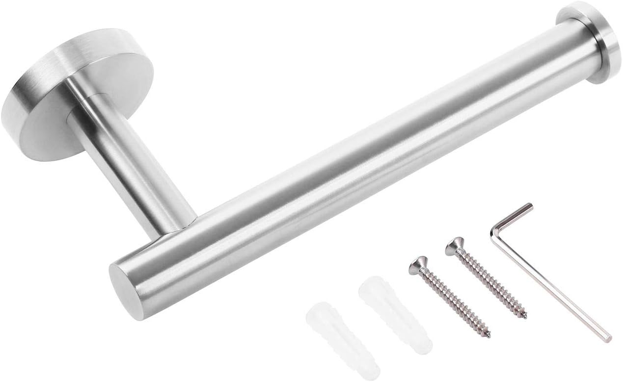 Upgrade 7 1/10 inches Extended Toilet Paper Roll Holder,Wall Mount Toilet Roll Holder,Toilet Tissue Holder for Bathroom,SUS304 Stainless Steel (Brushed): Kitchen & Dining
