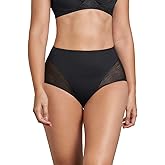 Leonisa Sheer Undetectable – Tummy Control Underwear for Women - High Waisted Sheer Lace Shapewear Panties