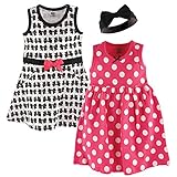 Hudson Baby Girls' 55237S-Bow_0-3M, Bows, 0-3 Months