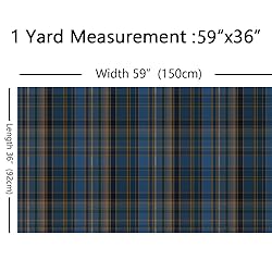 Plaid Fabric by The Yard, Retro Grid