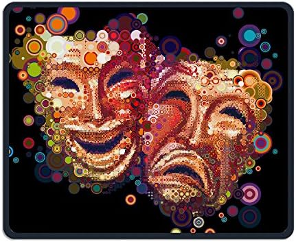 Personalised Masks Emotions Colorful 11.8in X 9.5in Mouse Pad Gaming Pad Mouse Mats