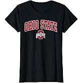 Ohio State Buckeyes Womens Arch Logo Black Licensed T-Shirt
