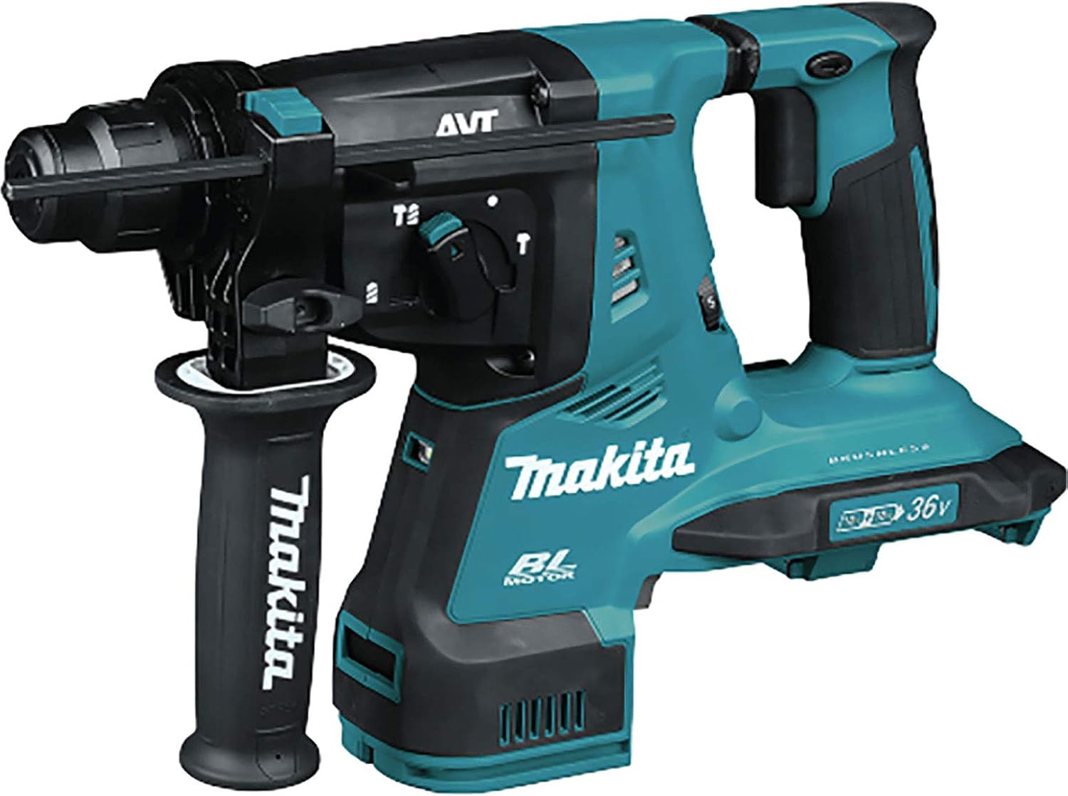 Makita DHR280ZJ (36V) Twin 18V Li-Ion LXT Brushless Rotary Hammer SDS-Plus Supplied in A Makpac Case - Image 4
