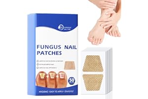 50PCS Fungal Nail Patches, Toenail Fungus Care, Nail Repair for Damaged Nails, Nighttime 8-Hour Nail Support for Damaged & Di