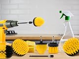LFSEMINI 5pcs 1/4in Power Scrubber Drill Brush Set with Extender view 7