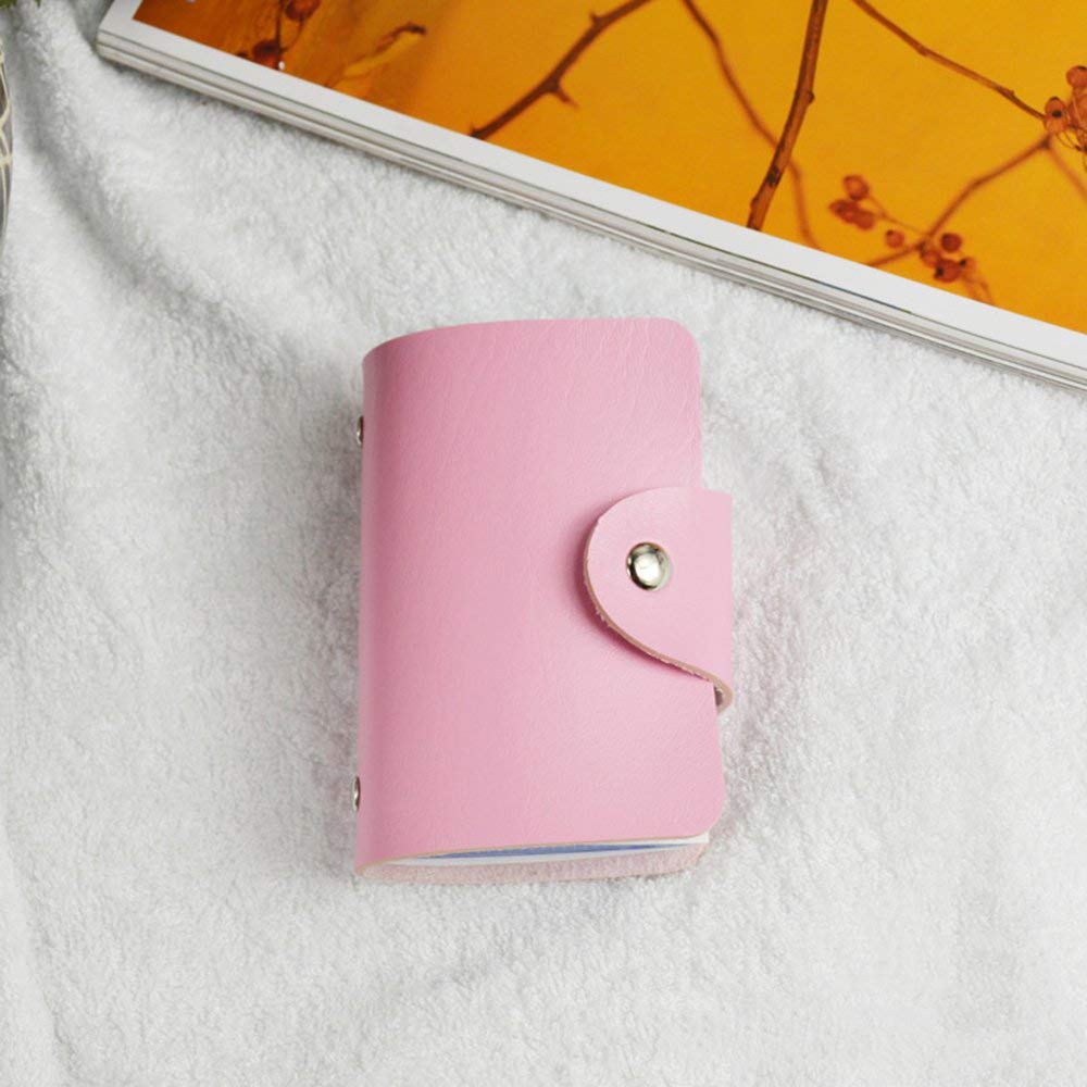 Rosa Mini Mode Design Kartenhalter Tasche PU Leder Kartenetui für ID