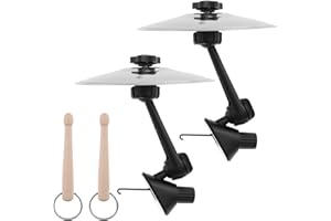 UKQRRTC 2PCS Car Cymbal Drum, Car Crash Cymbal Air Vent, Easy Installation and Rugged, Rhythmic Fun, Compact Size, Crisp Meta