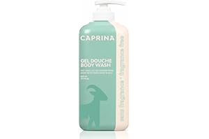 Caprina Fresh Goat’s Milk Body Wash, FRAGRANCE FREE, 625 ml, Moisturizing Cleanser for Normal Skin, Gentle Daily Hydration