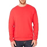 Bella+Canvas Men's Classic Crewneck Soft Style Sweatshirt, XX-Large, Red
